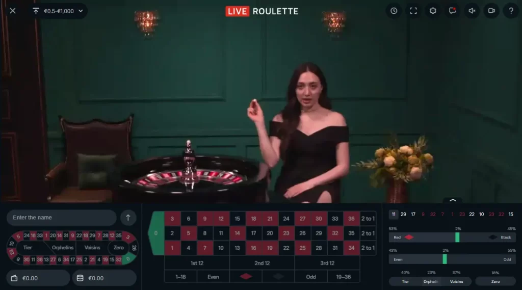 LuckyHunter Live Roulette